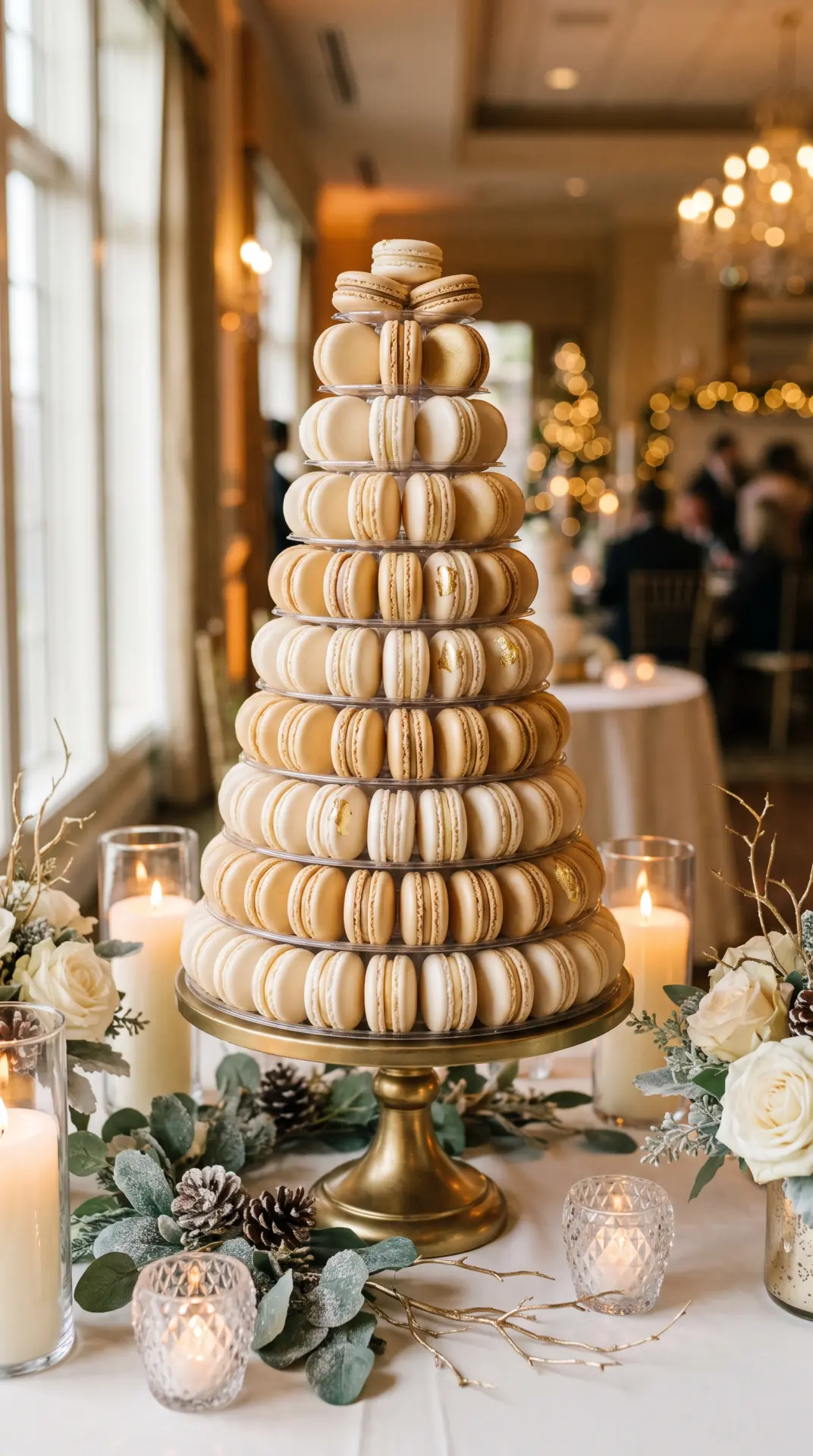 Champagne Macaron Tower