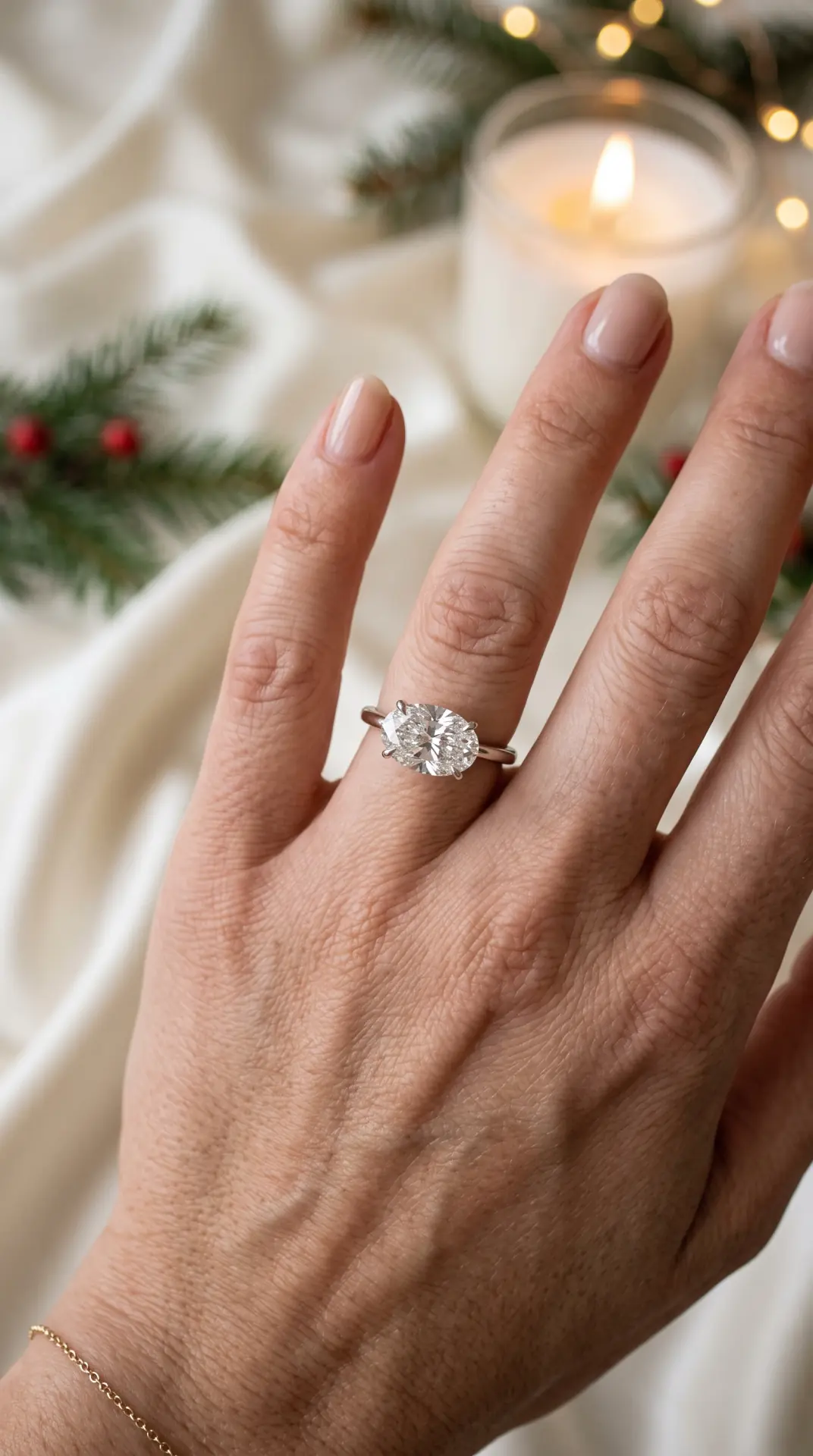 East-West Oval Diamond Setting