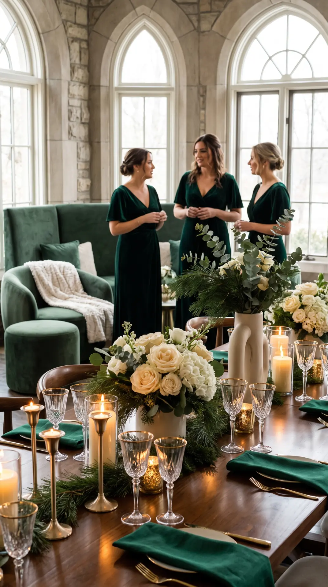 27 December Wedding Ideas That Make Winter Feel Magical 13 Emerald Green Winter Palette