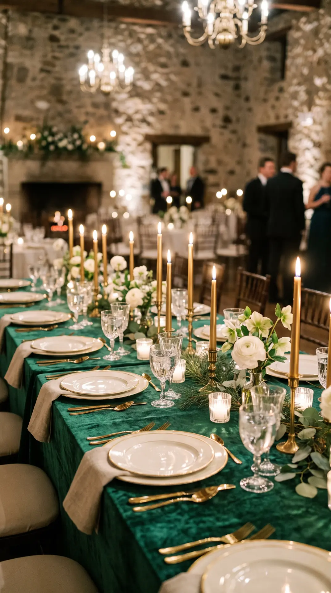 Emerald Velvet Tablescape
