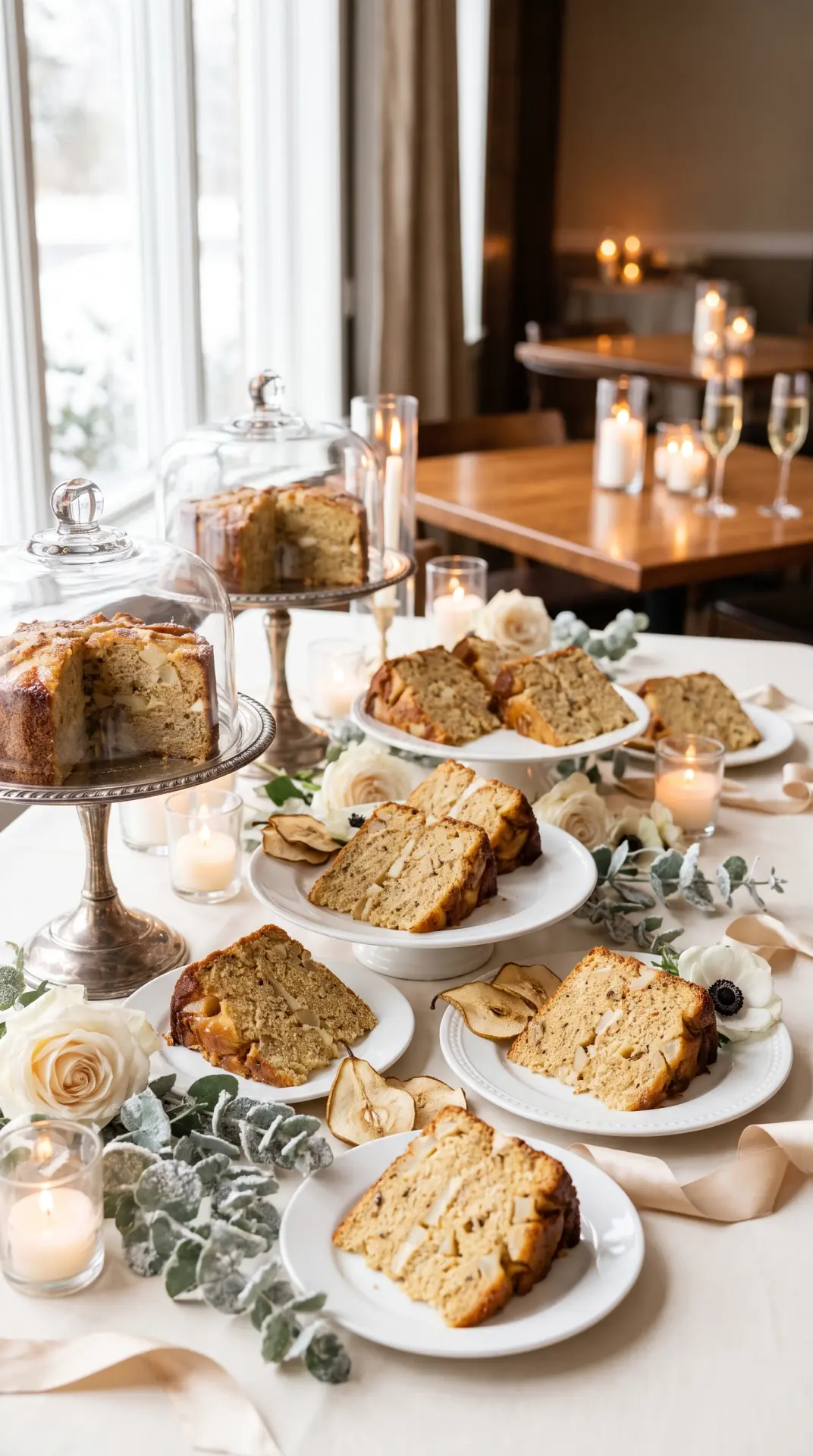 Spiced Pear Cake Slices