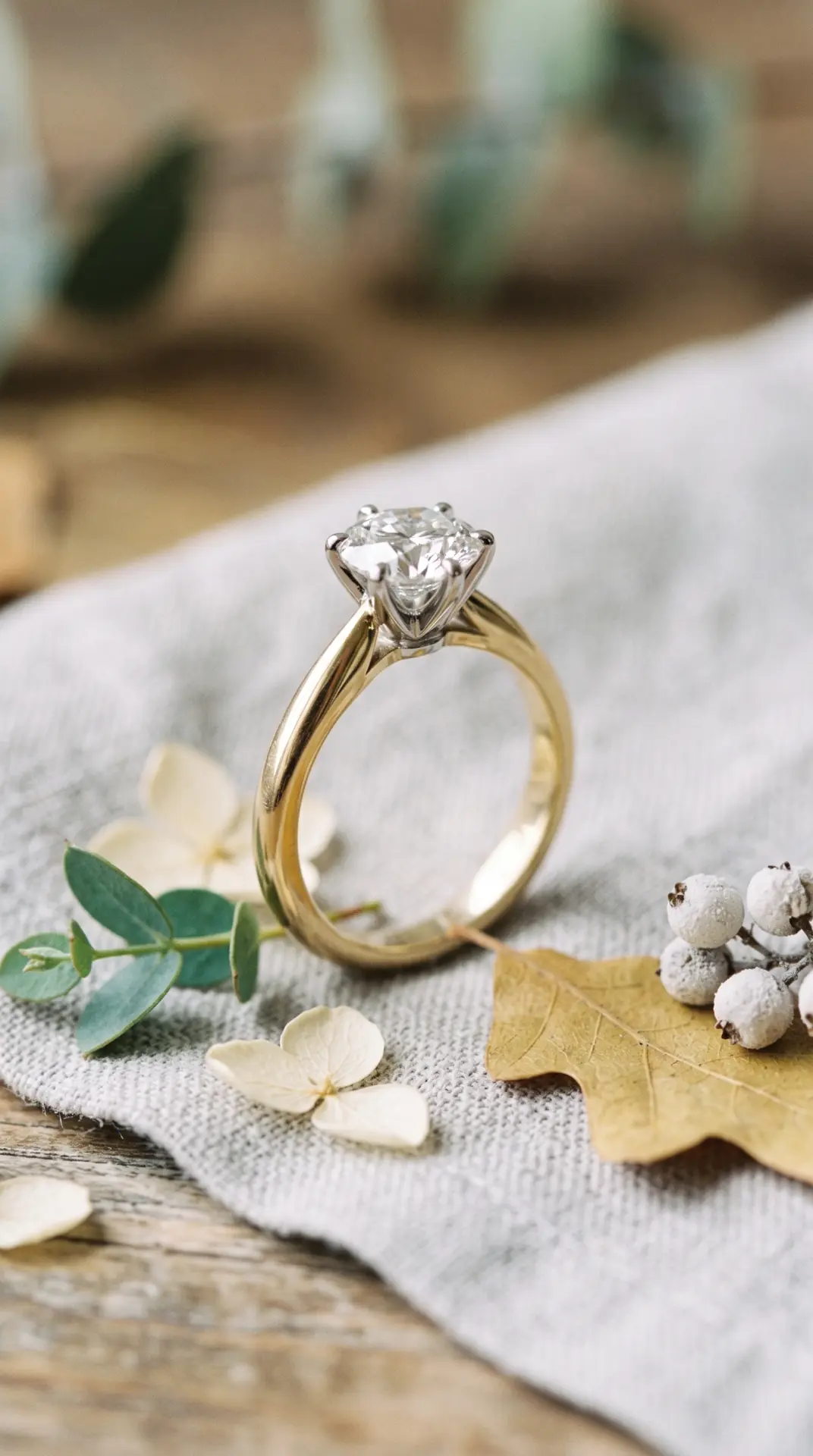 Two-Tone Diamond Ring for Year-Round Seasonal Style