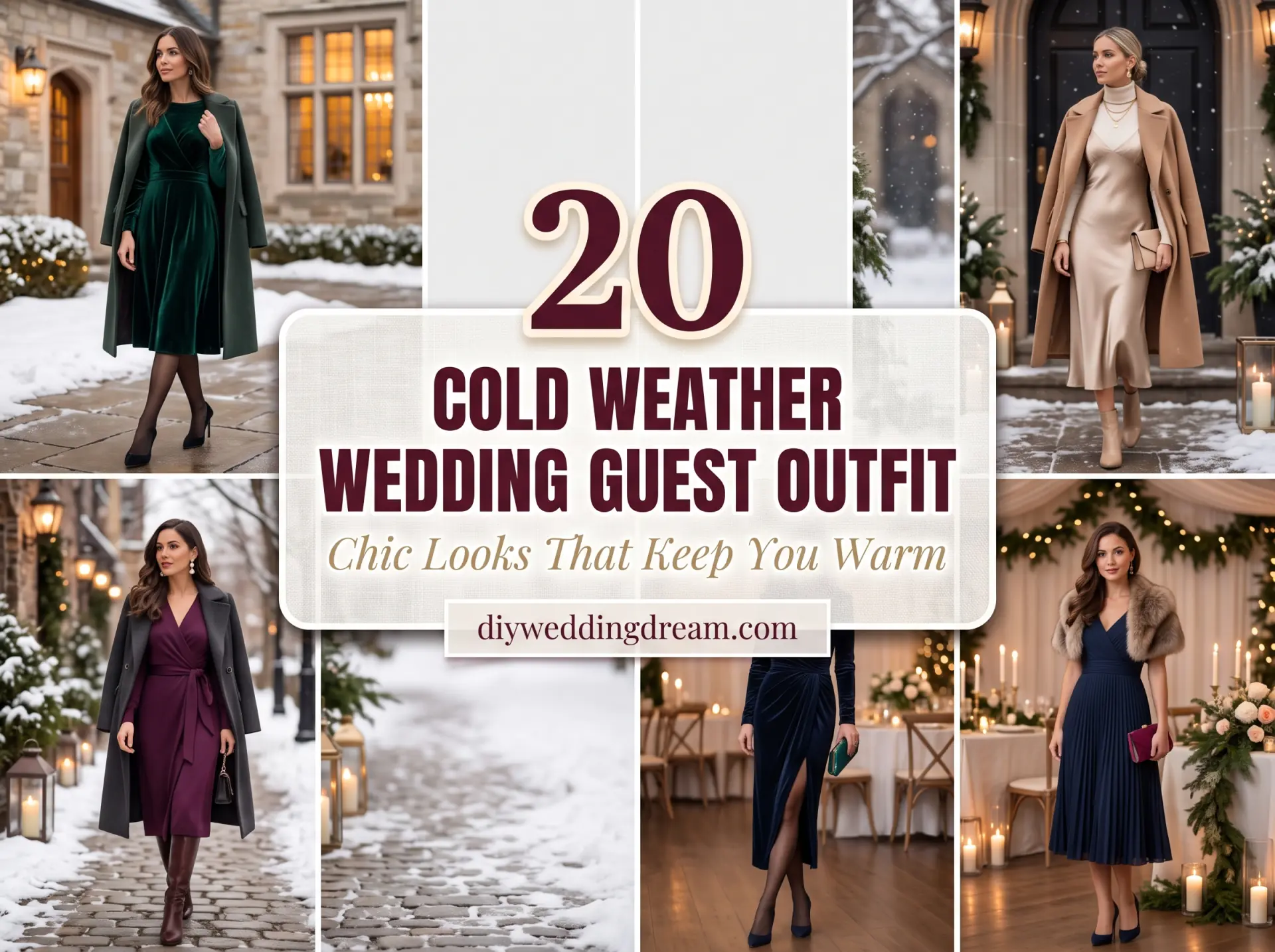 cold weather wedding guest outfit