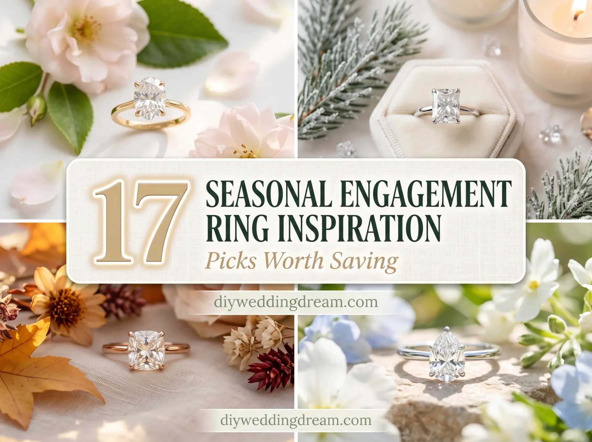 seasonal engagement ring inspiration