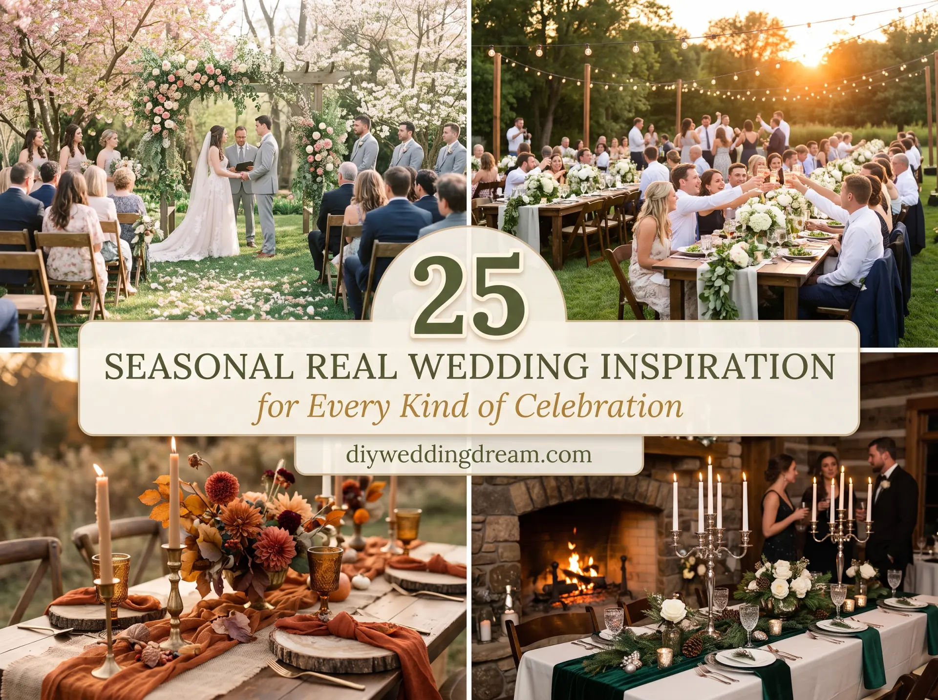seasonal real wedding inspiration