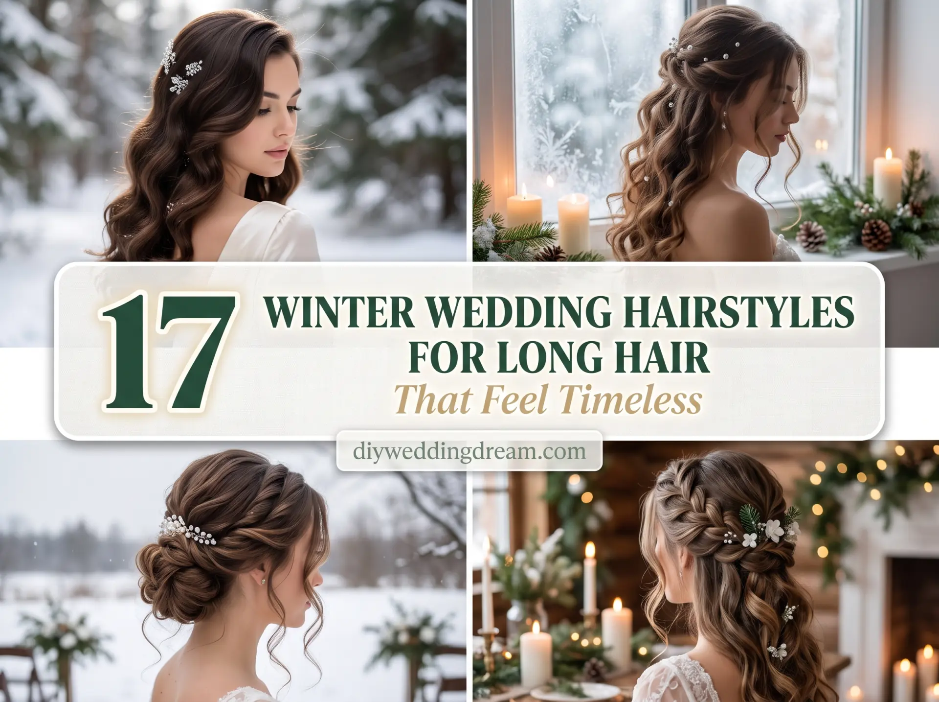 winter wedding hairstyles for long hair