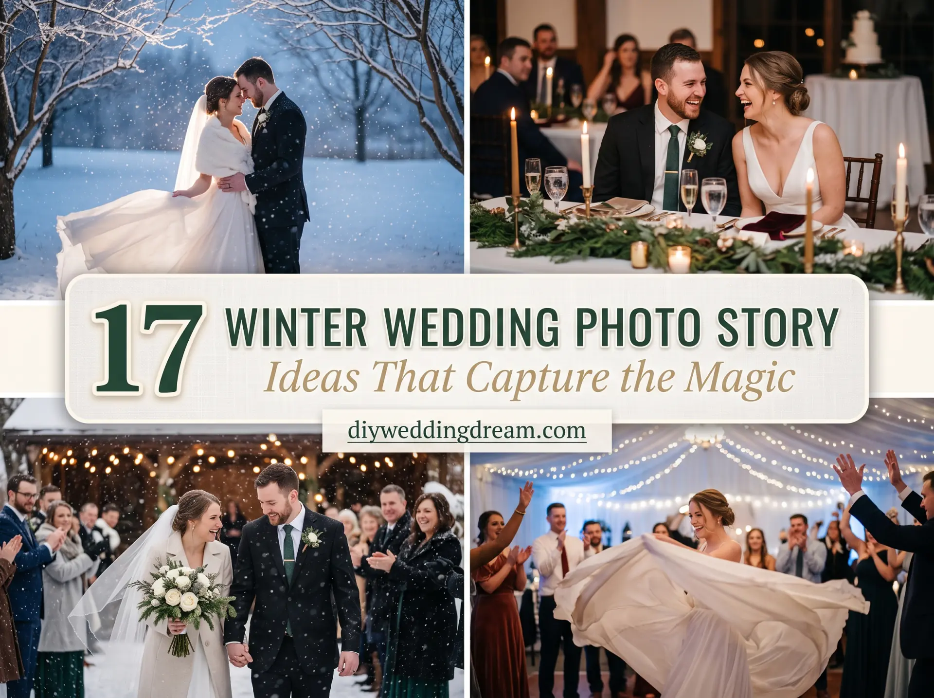 winter wedding photo story